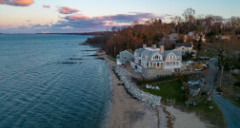 a large house on huntington harbor outside nyc